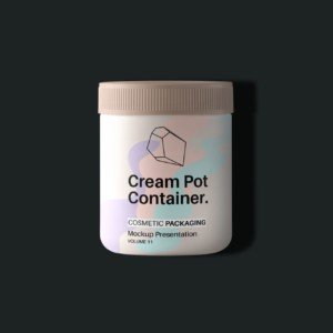 barber shop cream pot